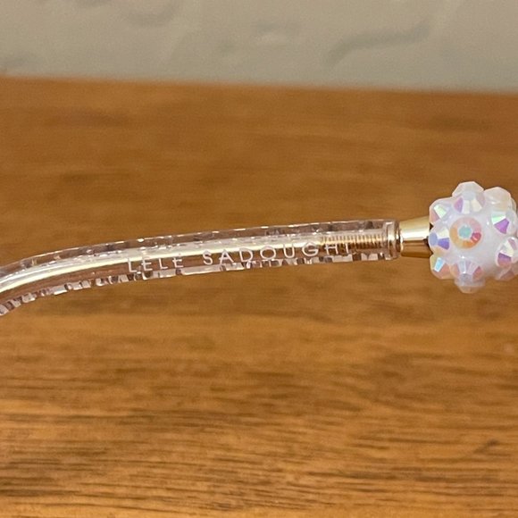 New Lele Sadoughi Sunglasses Rose Glitter Chelsea Cat-Eye NWT with Pouch - Picture 10 of 15